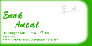 enok antal business card